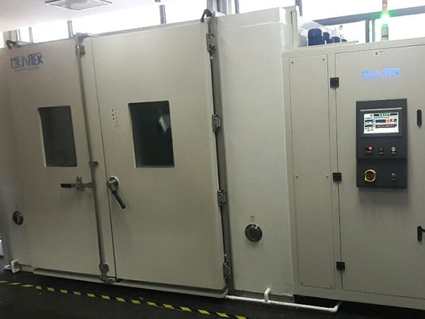 中认英泰检测技术有限公司订购东莞市美泰科检测设备有限公司12立方步入式高低温试验箱一批